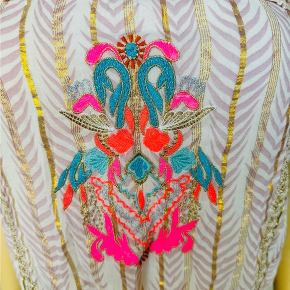 Venus Embroidery Tiered Long Maxi Tube Top Dress - Picture 9 of 9